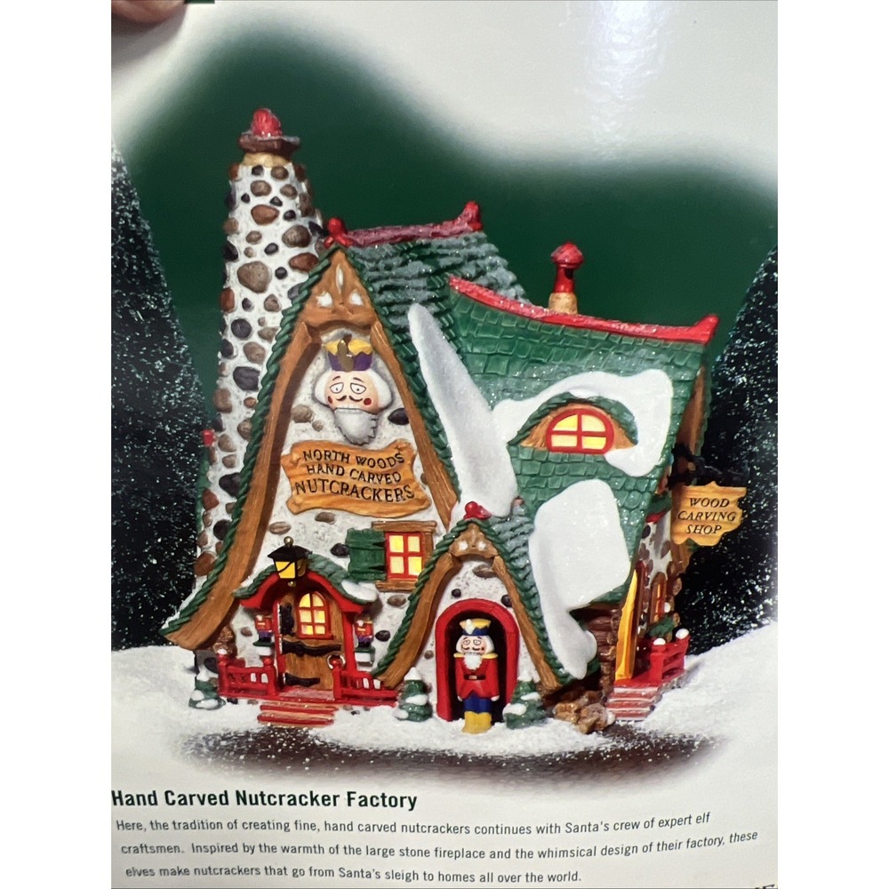 2002 Department 56 HAND CARVED NUTCRACKER FACTORY North Pole Series 56.56743 New - Picture 4 of 15